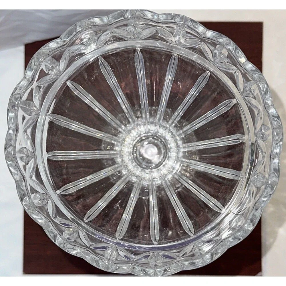 Shannon by Godinger Olympia Large 24% Lead Crystal Vase Centerpiece 11.5